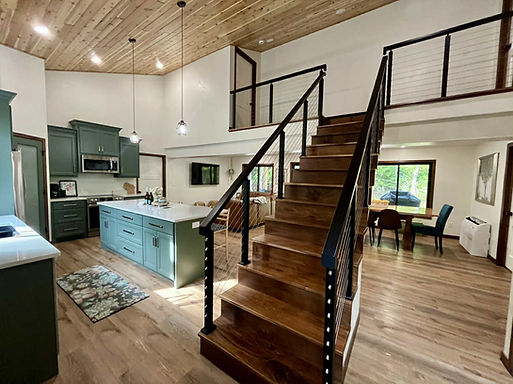 Door County retreat interior