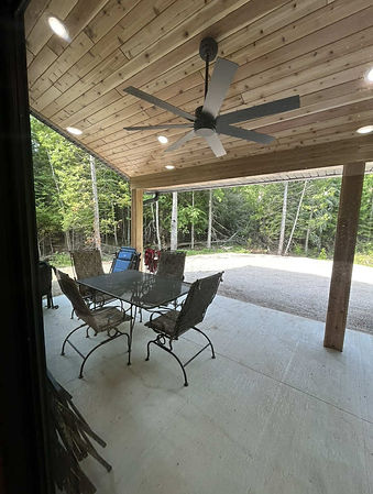 Covered outdoor living area